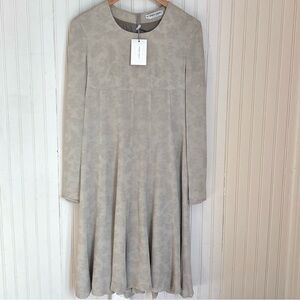 NWT Vintage Giorgio Armani Collezioni Floral Champagne Dress, Size 6